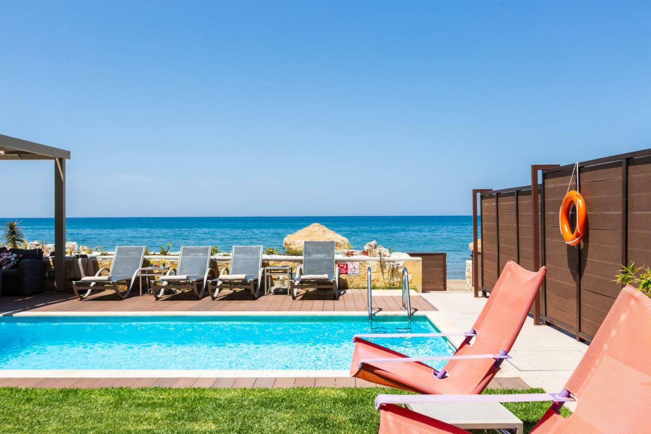 Espera Luxury Beach Front Residence With Pool & Bbq, By Thinkvilla Rethimno Eksteriør billede