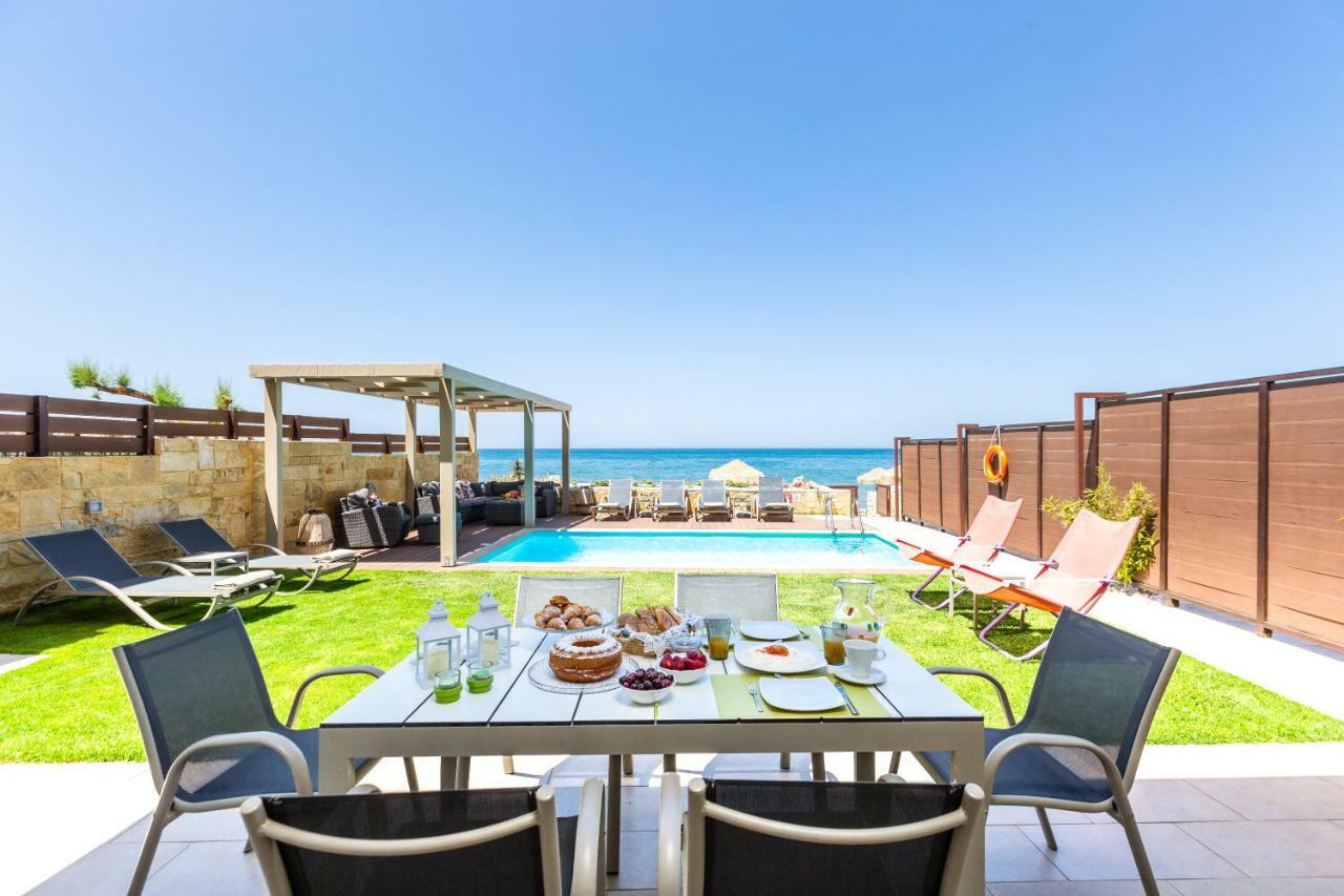 Espera Luxury Beach Front Residence With Pool & Bbq, By Thinkvilla Rethimno Eksteriør billede